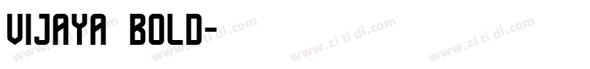 vijaya bold字体转换
